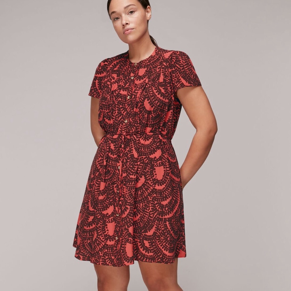 Whistles • Scallop Print Trapeze Dress